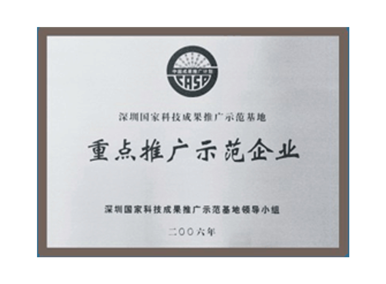 重点推广示范企业